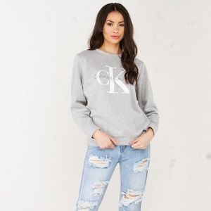 CK Women’s Long Sleeve Shirt (Gray)